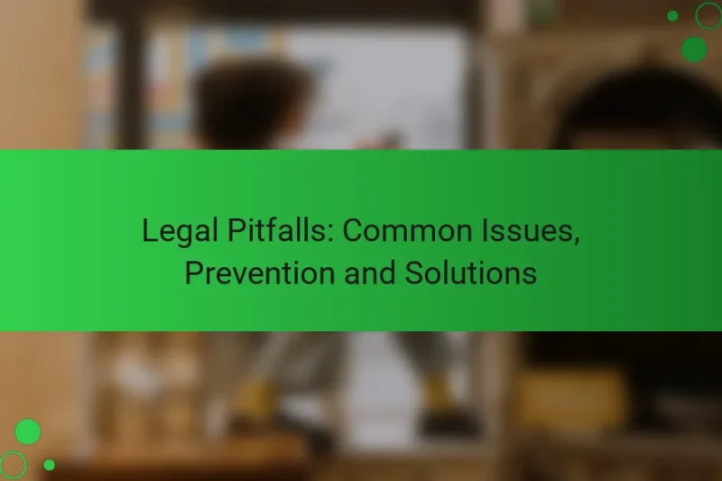 Legal Pitfalls: Common Issues, Prevention and Solutions