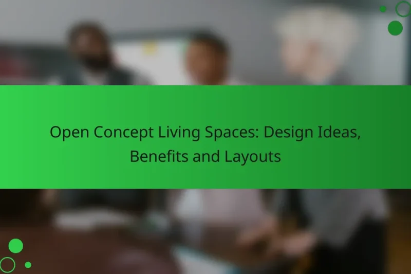 Open Concept Living Spaces: Design Ideas, Benefits and Layouts