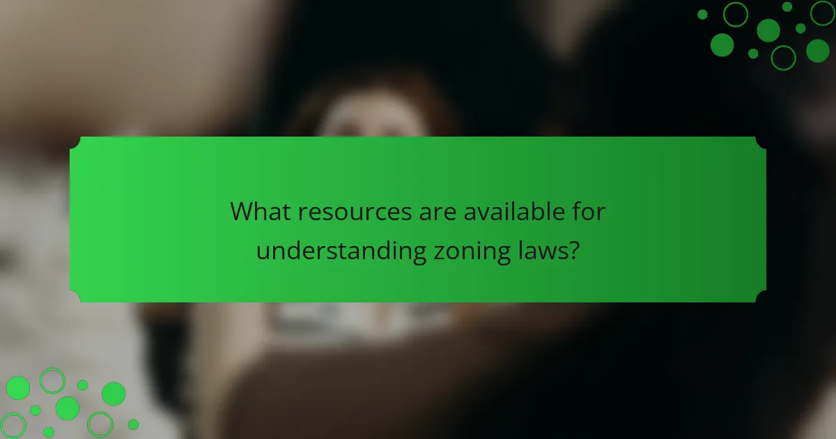 What resources are available for understanding zoning laws?