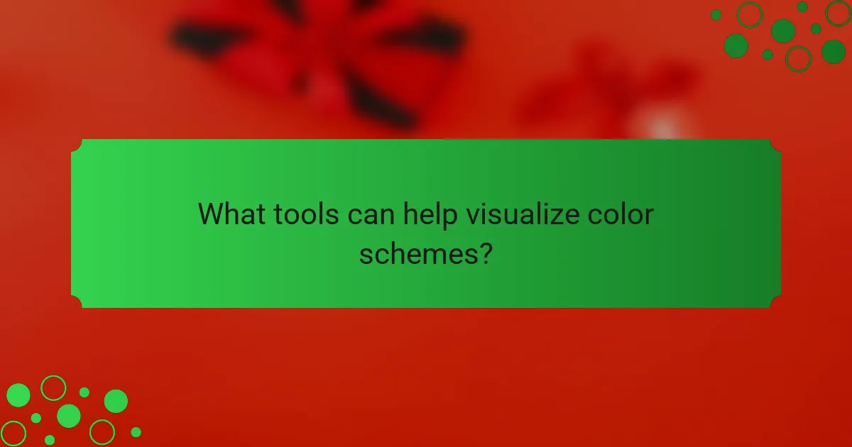 What tools can help visualize color schemes?